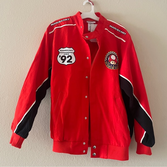 Red Racing Canvas Racing Jacket - S - Picture 5 of 10
